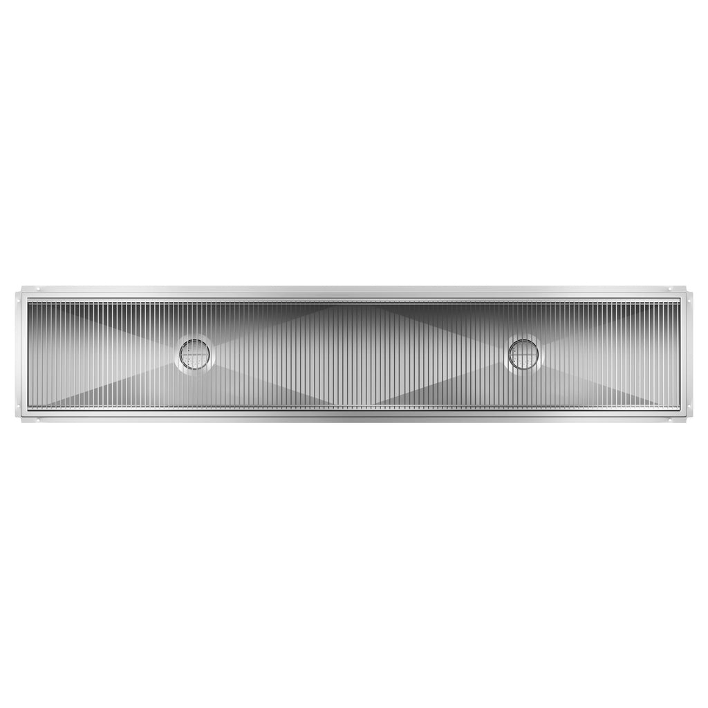 18" x 96" Stainless Steel Floor Trough Drain, 14-Gauge with Subway-Style Grating & Removable Drain Basket, NSF Listed