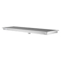24" x 84" Stainless Steel Floor Trough Drain, 14-Gauge with Subway-Style Grating & Removable Drain Basket, NSF Listed
