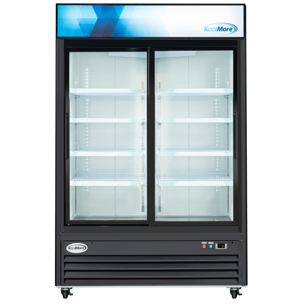 53 in. Two-Door Merchandiser Refrigerator - 45 Cu Ft.