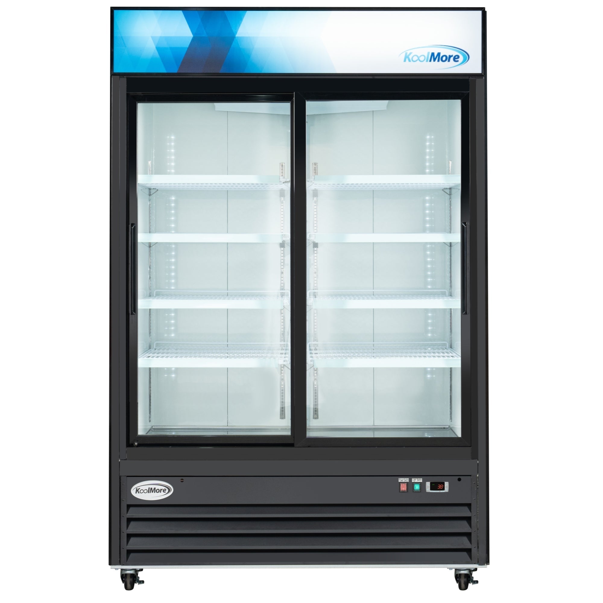 53 in. Two-Door Merchandiser Refrigerator - 45 Cu Ft.