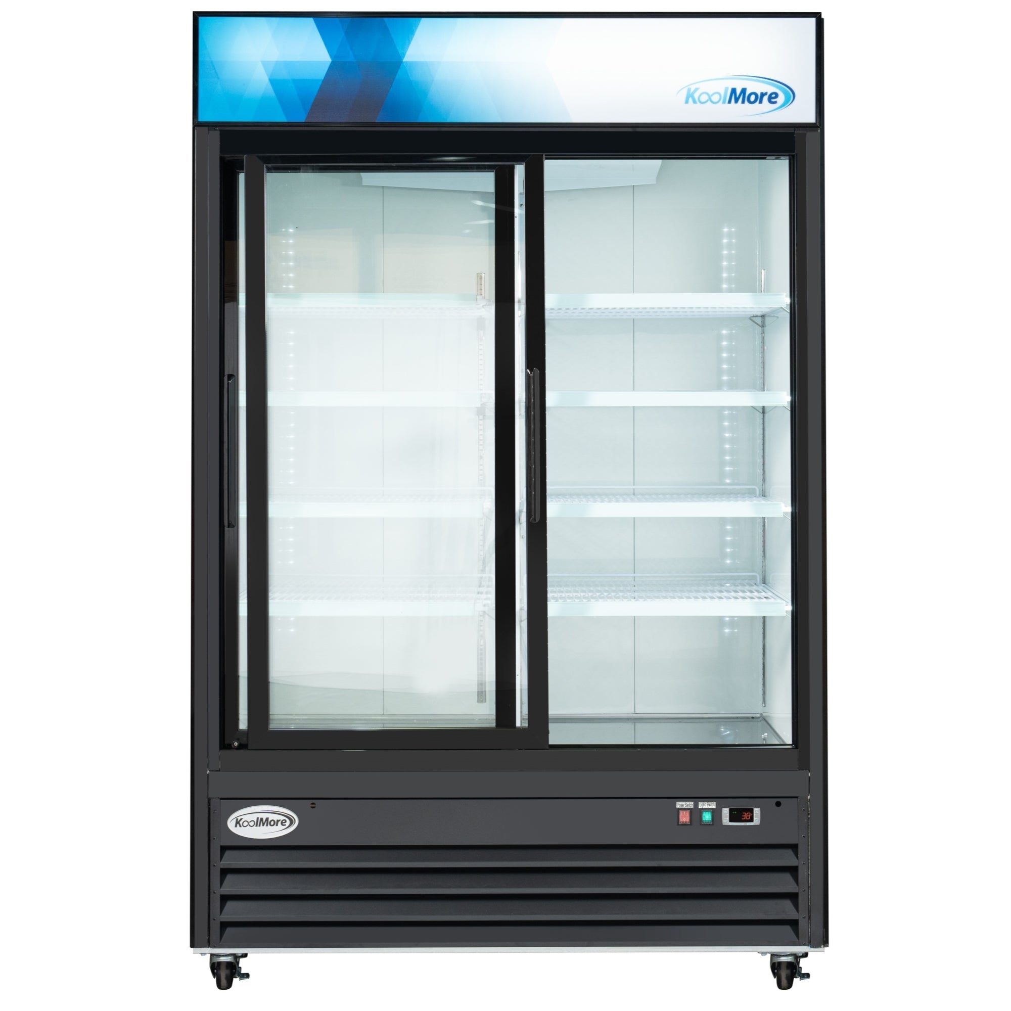 53 in. Two-Door Merchandiser Refrigerator - 45 Cu Ft.