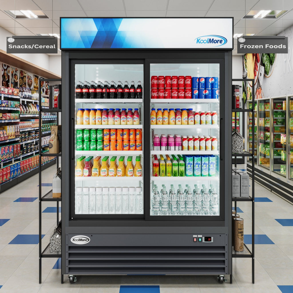 53 in. Two-Door Merchandiser Refrigerator - 45 Cu Ft. - Wrap