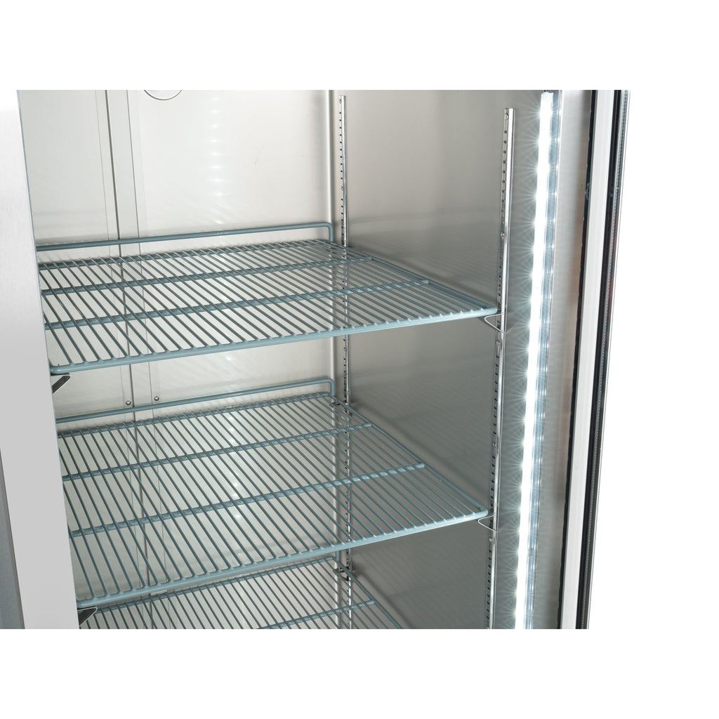29 in. One Glass Door Reach-In Refrigerator, 21 Cu. Ft. in Stainless-Steel