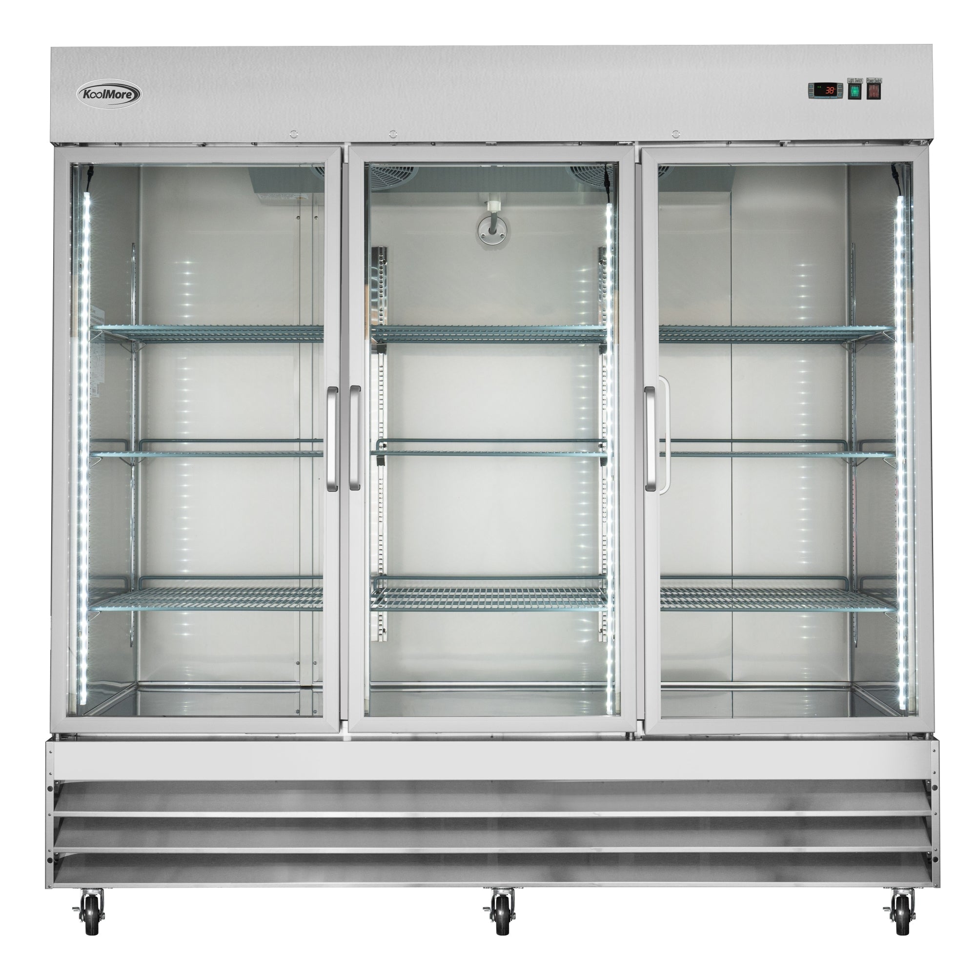 81 in. Three-Door Reach-In Refrigerator - 72 Cu Ft.