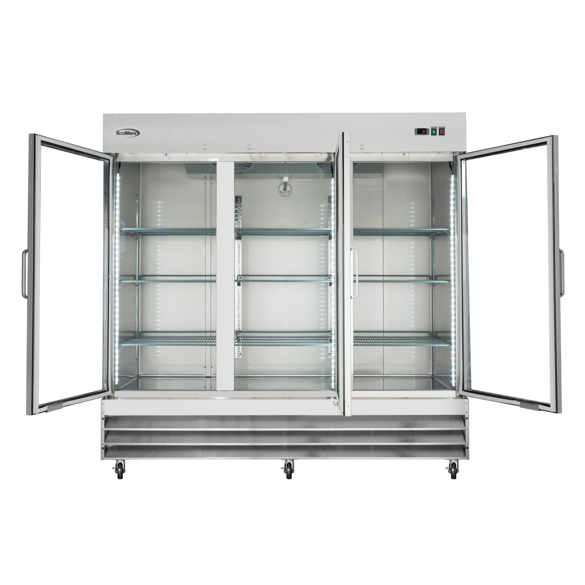 81 in. Three-Door Reach-In Refrigerator - 72 Cu Ft.