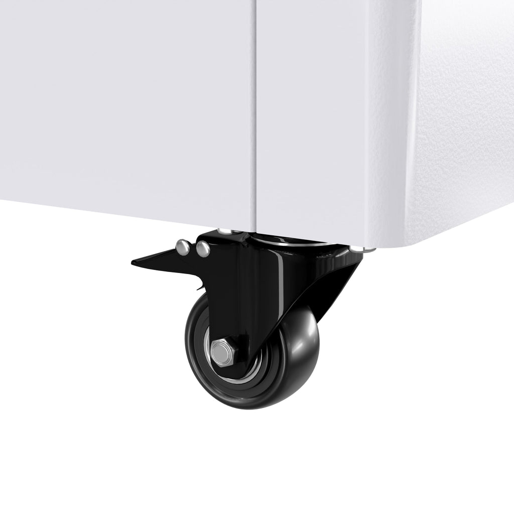 33 in. Flat Top Ice Cream Display Freezer, 7 cu. ft. Capacity in White - Wrap