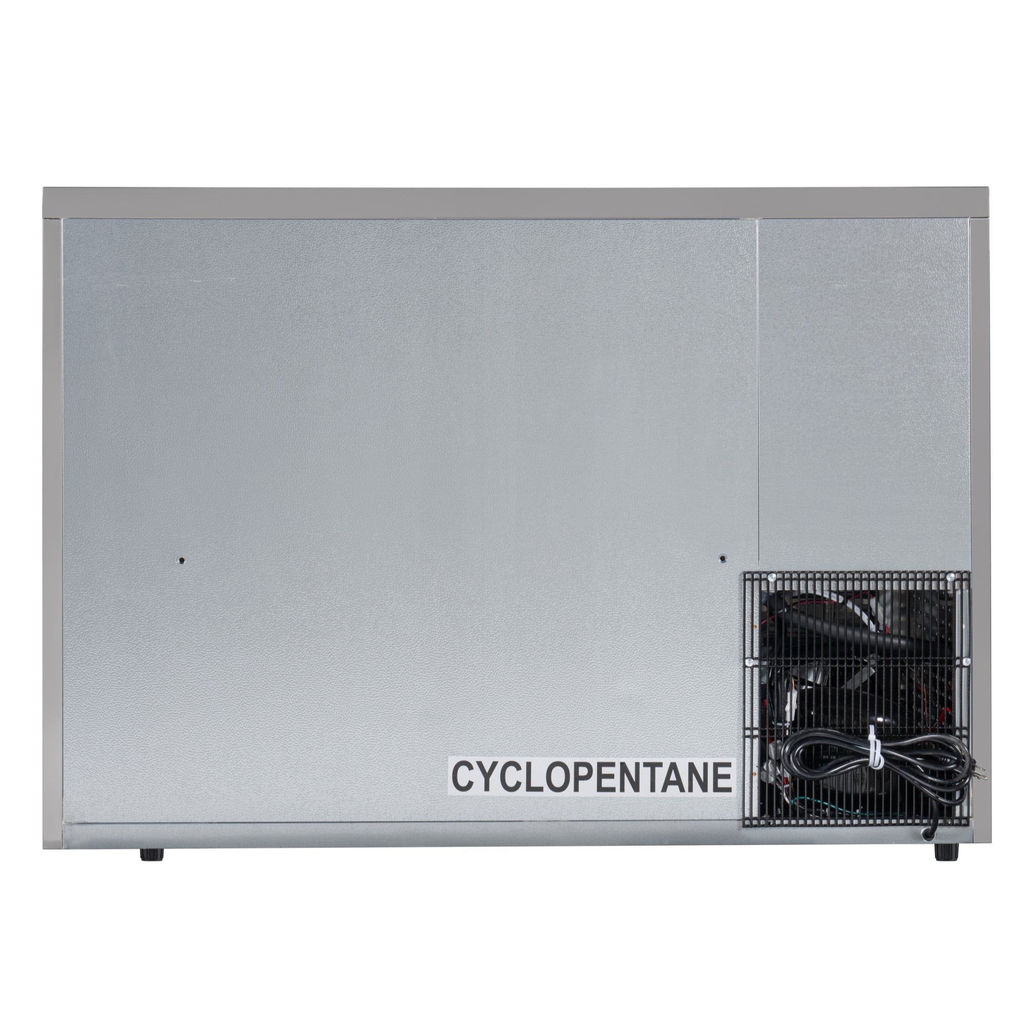47 in. Commercial Two Glass Door Back Bar Cooler Refrigerator with Side Condenser and Compressor, LED Lighting, 11 Cu. Ft Capacity in Stainless-Steel