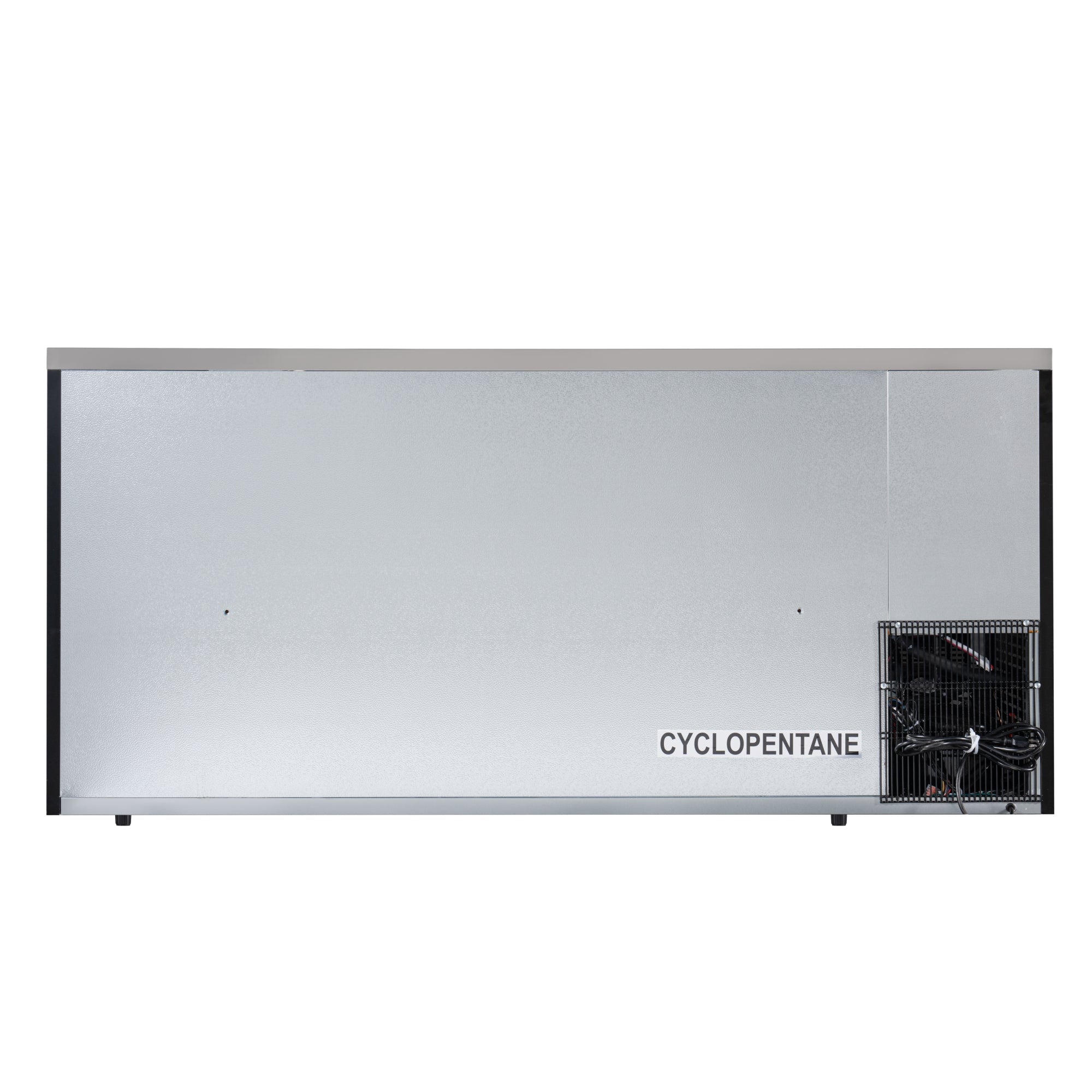 72 in. Commercial Three Glass Door Back Bar Cooler Refrigerator with Side Condenser and Compressor, LED Lighting, 18 Cu. Ft Capacity in Black