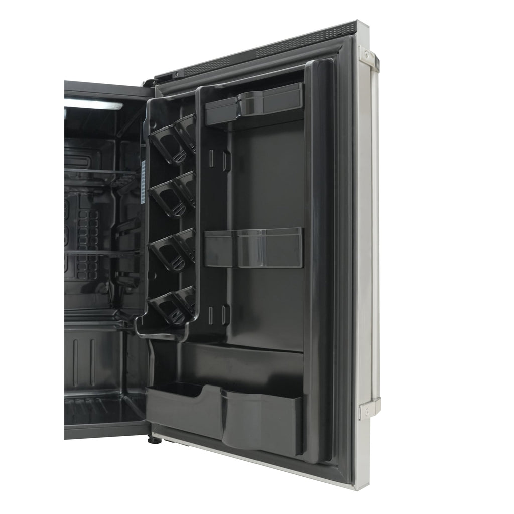21 in. Outdoor Refrigerator with IPX 4 Rating and Glass Shelves 4.4 Cu. ft. in Stainless-Steel