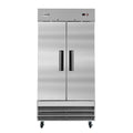 39 in. Commercial Stainless Steel 2-Door Reach-In Refrigerator, 30 cu. ft.
