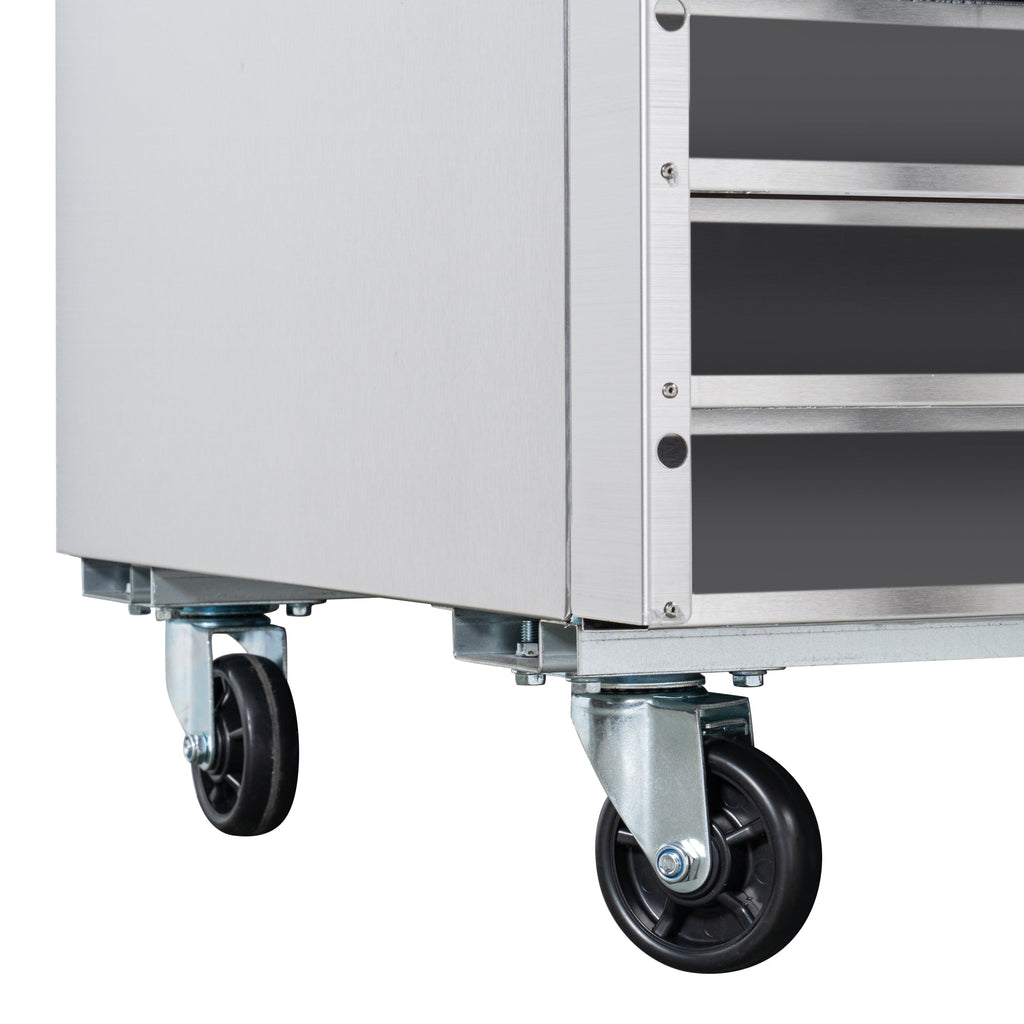 39 in. Commercial Stainless Steel 2-Door Reach-In Refrigerator, 30 cu. ft.