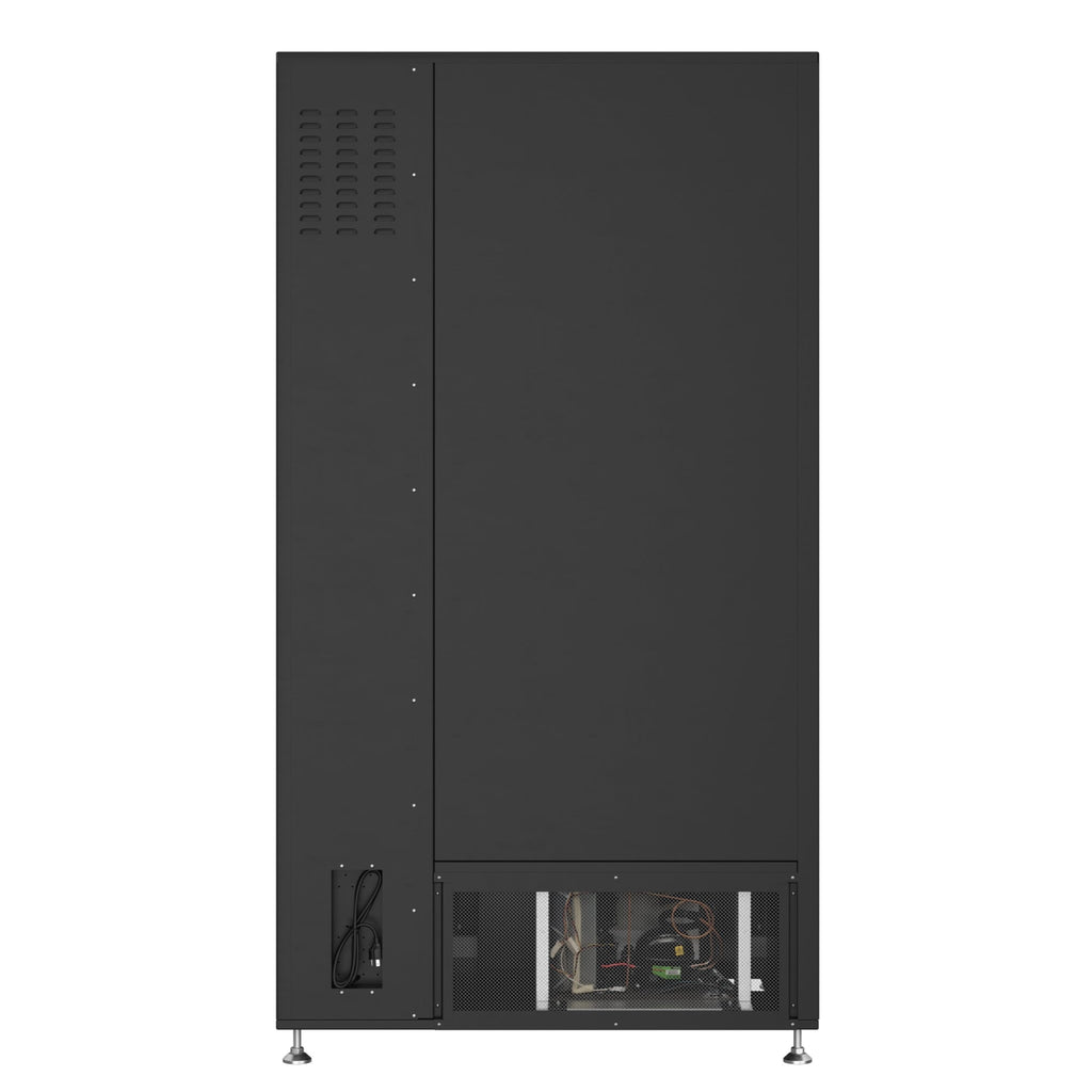 41 in. Refrigerated Snack Vending Machine with 48 Slots and Ample 49 in. Touch Display, Bill and Coin Acceptor, Credit Card Reader, Wifi, and 4G Connectivity in Black