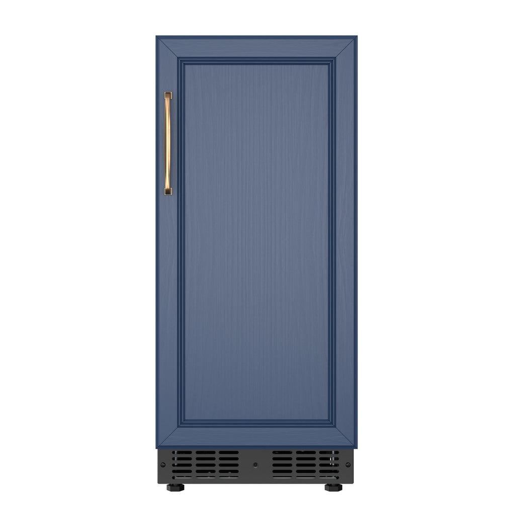 15 in. Built-In Panel Ready Undercounter Beverage Refrigerator, Compact with Digital Temperature Control, Glass Shelves, Security Lock