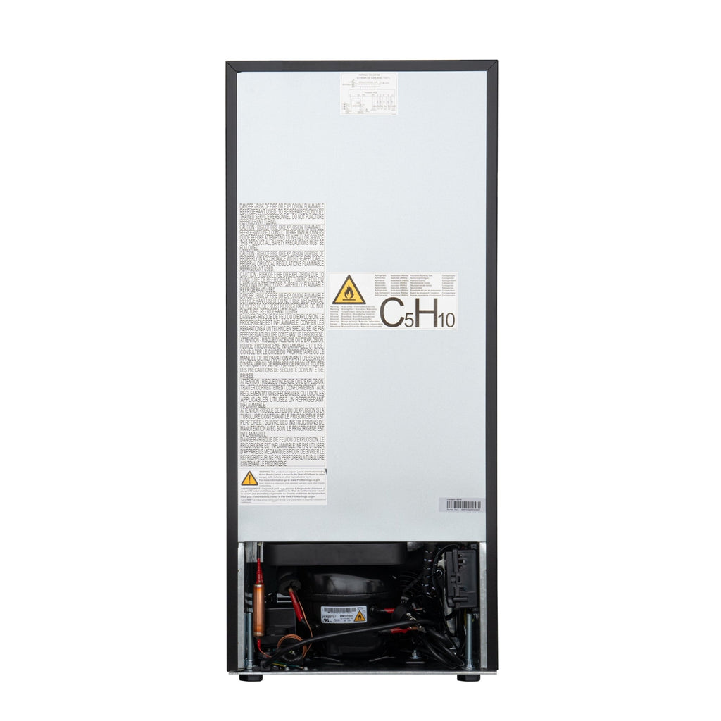 15 in. Built-In Panel Ready Undercounter Beverage Refrigerator, Compact with Digital Temperature Control, Glass Shelves, Security Lock