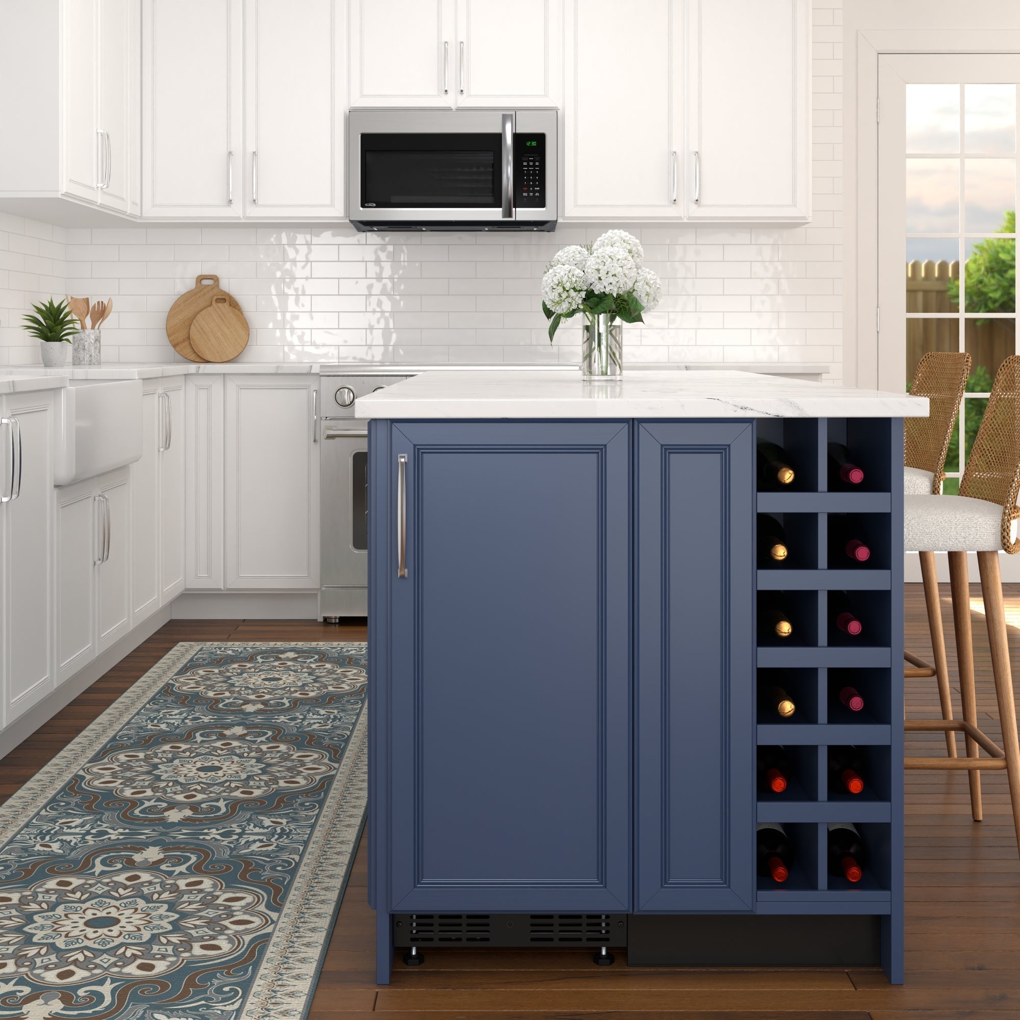 15 in. Built-In Panel Ready Undercounter Beverage Refrigerator, Compact with Digital Temperature Control, Glass Shelves, Security Lock