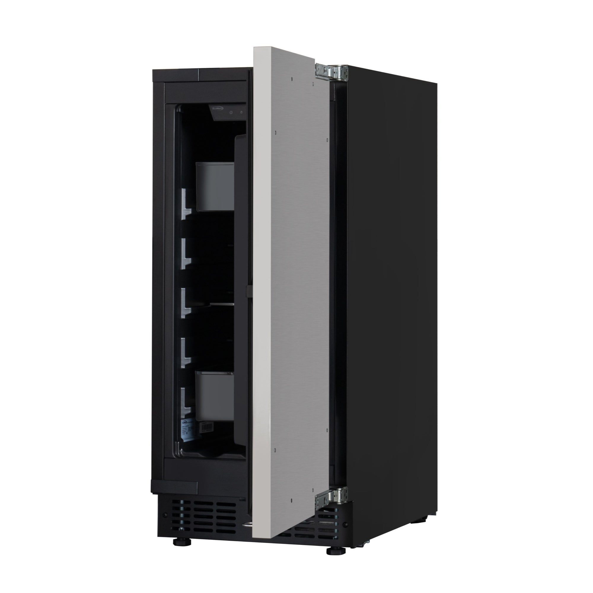 15 in. Built-In Panel Ready Undercounter Beverage Refrigerator, Compact with Digital Temperature Control, Glass Shelves, Security Lock