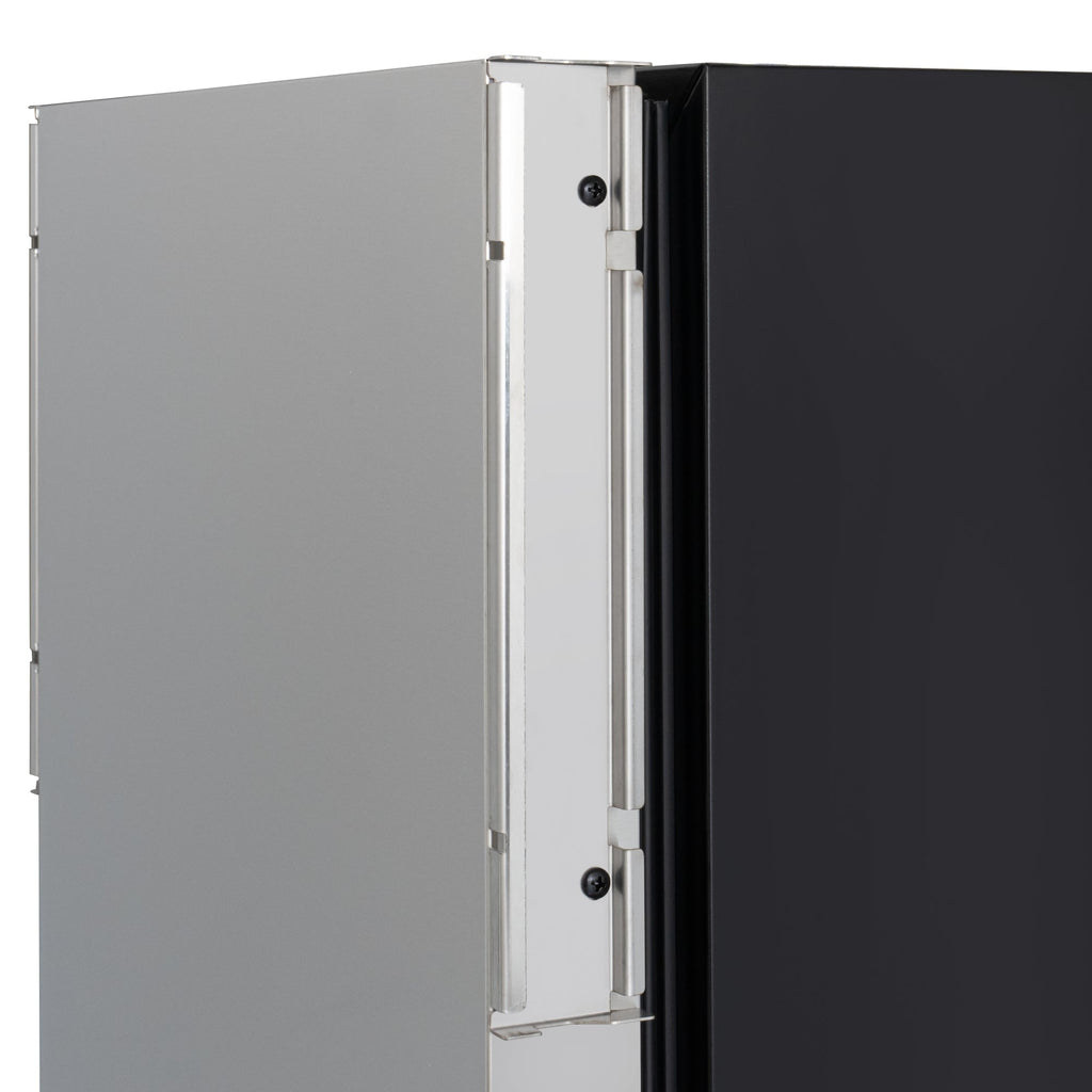 15 in. Panel Ready Built-in Double Refrigerator, Frost-Free Undercounter Fridge with Digital Temperature Control and Stainless-Steel Drawers