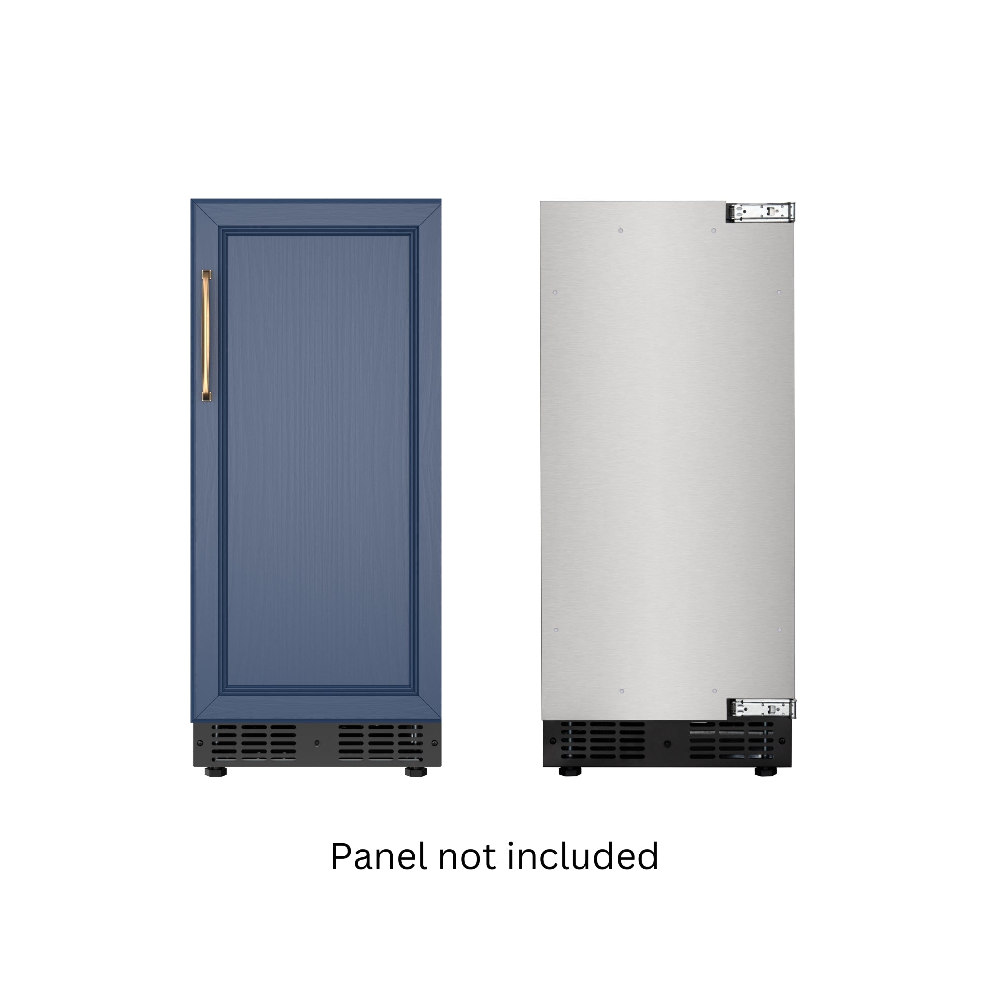 15 in. Built-In Panel Ready Undercounter Beverage Refrigerator, Compact with Digital Temperature Control, Glass Shelves, Security Lock