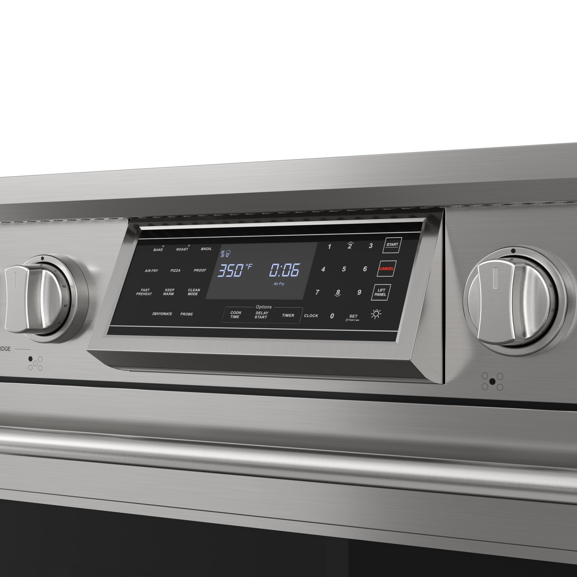 KoolMore Reserve 36 in. Electric Induction Range Oven with Ceramic Glass Cooktop, True Convection, 240V, 6.0 Cu. Ft., Air Fry, Sync Burners, CSA Certified in Stainless Steel