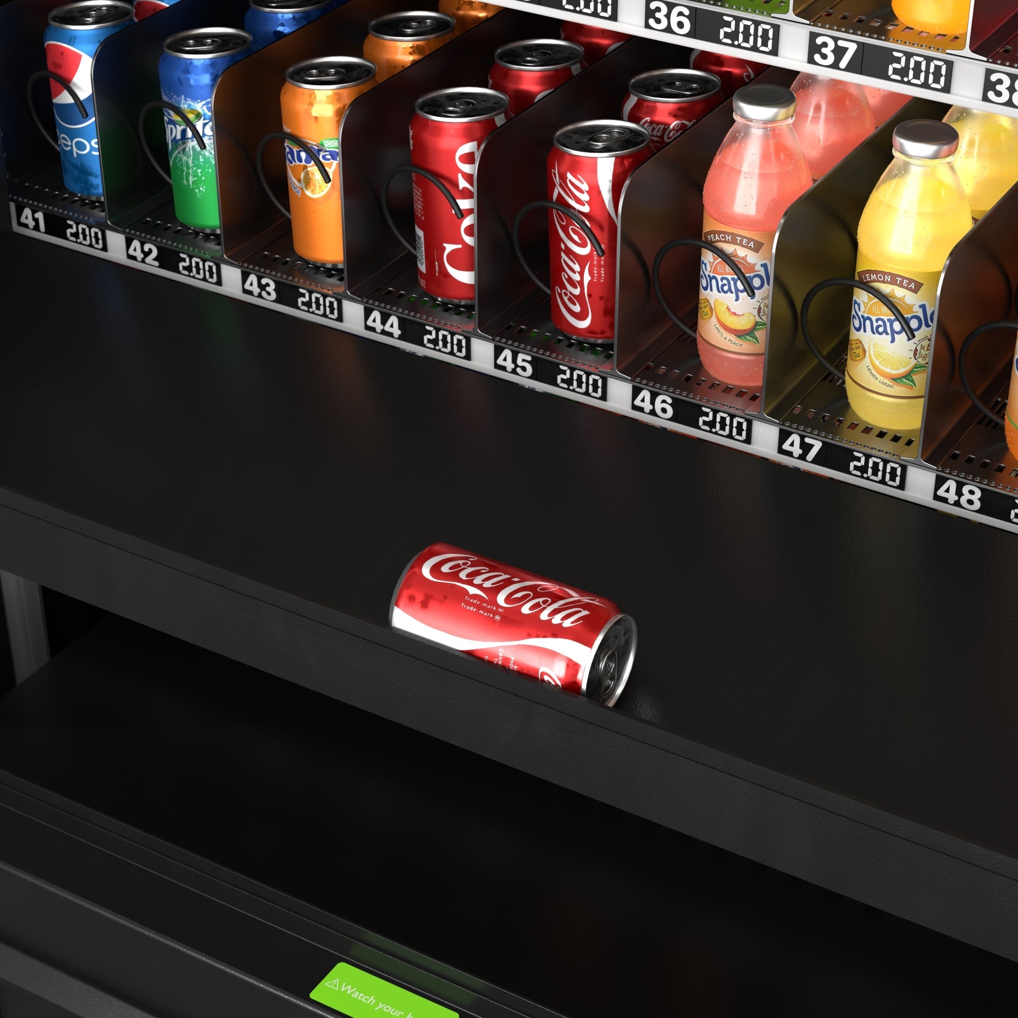 Snack Vending Machine with 21.5 Inch Touch Display, 66 Slots and Elevator-Lift Dispensing System, Refrigerated, Bill Acceptor and Credit Card Reader, Wifi and 4G Connectivity in Black - Wrap