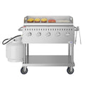 36 in. Commercial Outdoor Propane Grill with Griddle in Stainless-Steel, ETL Listed