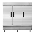 82 in. Three-Door Reach-In Freezer 72 cu ft.