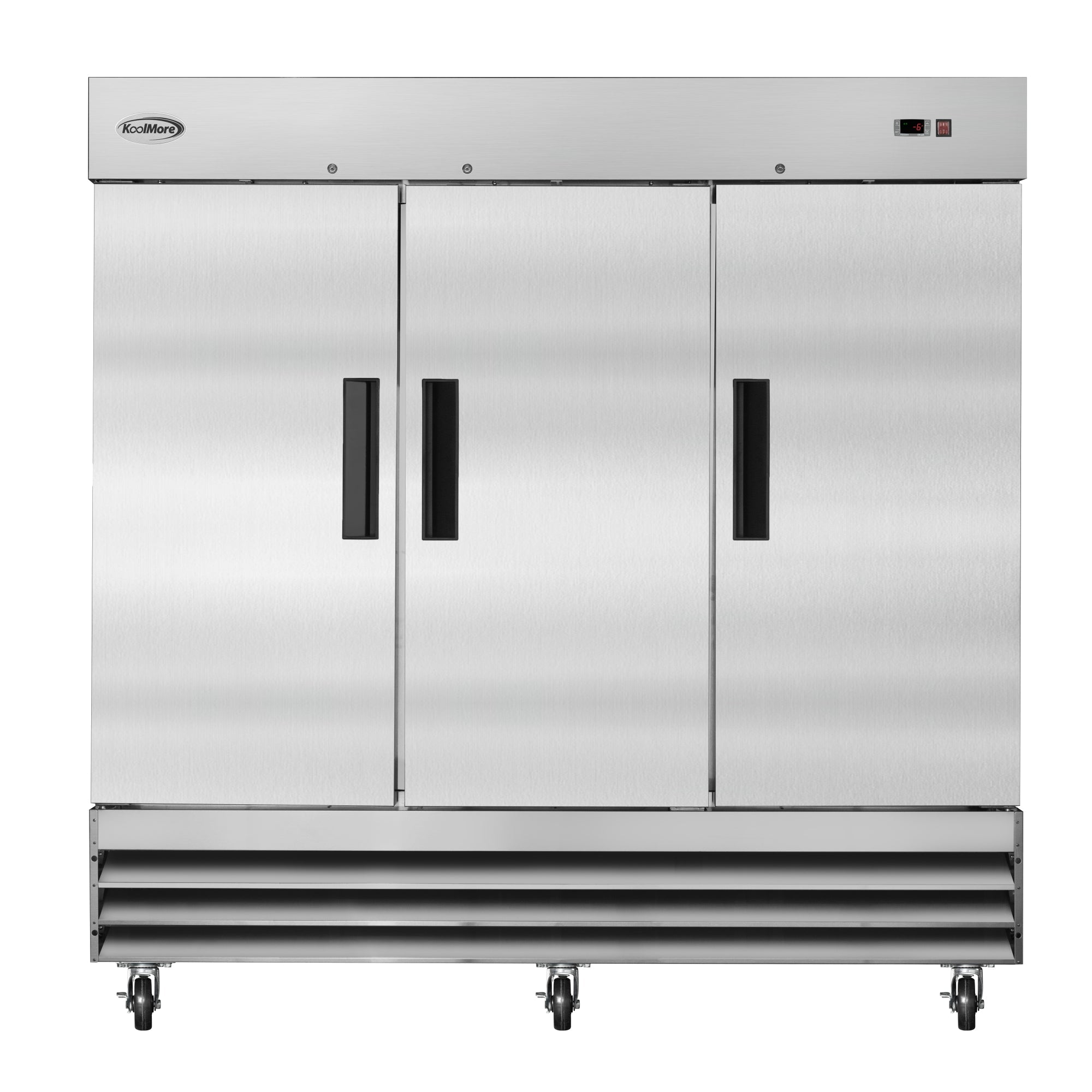 82 in. Three-Door Reach-In Freezer 72 cu ft.