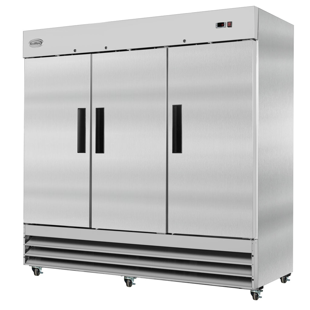 82 in. Three-Door Reach-In Freezer 72 cu ft.