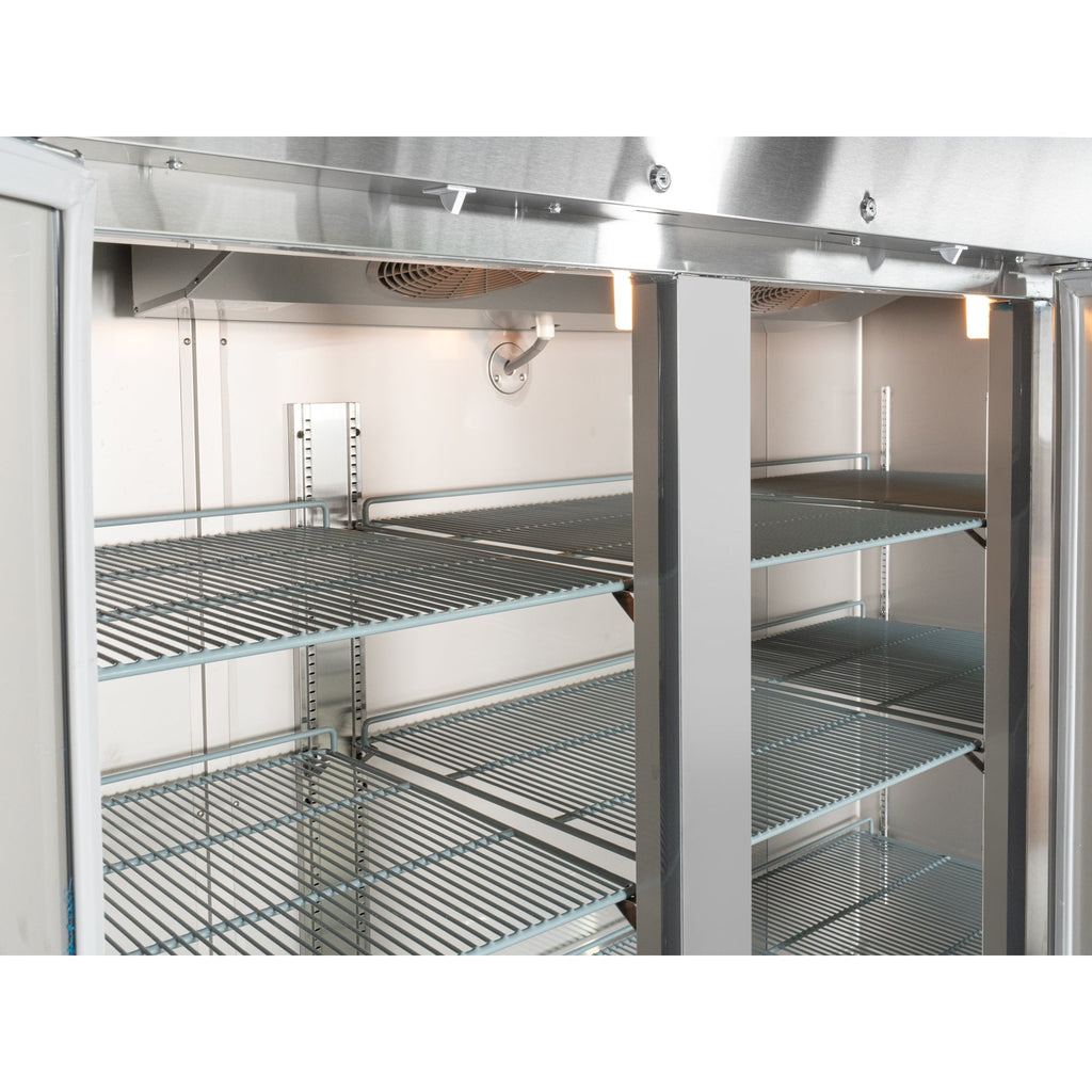 82 in. Three-Door Reach-In Freezer 72 cu ft.