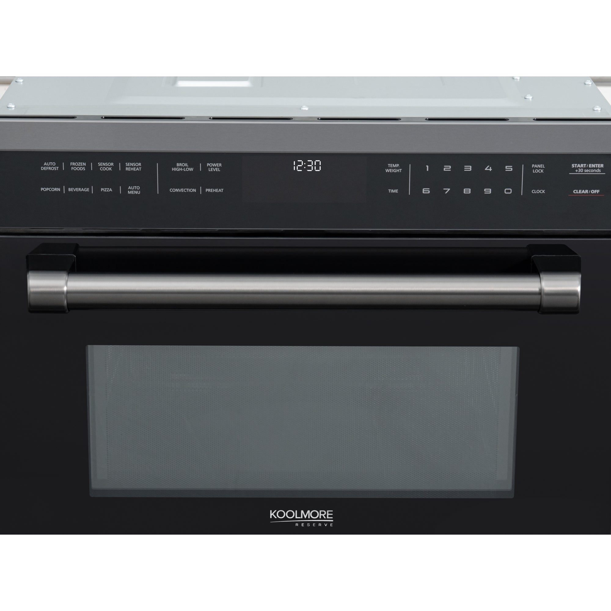 KoolMore Reserve 24 in. Stainless Steel Built-in Convection Microwave Oven with Speed and Sensor Cooking, 1.6 cu. ft. in Black (KM-CWO24 -BSS)