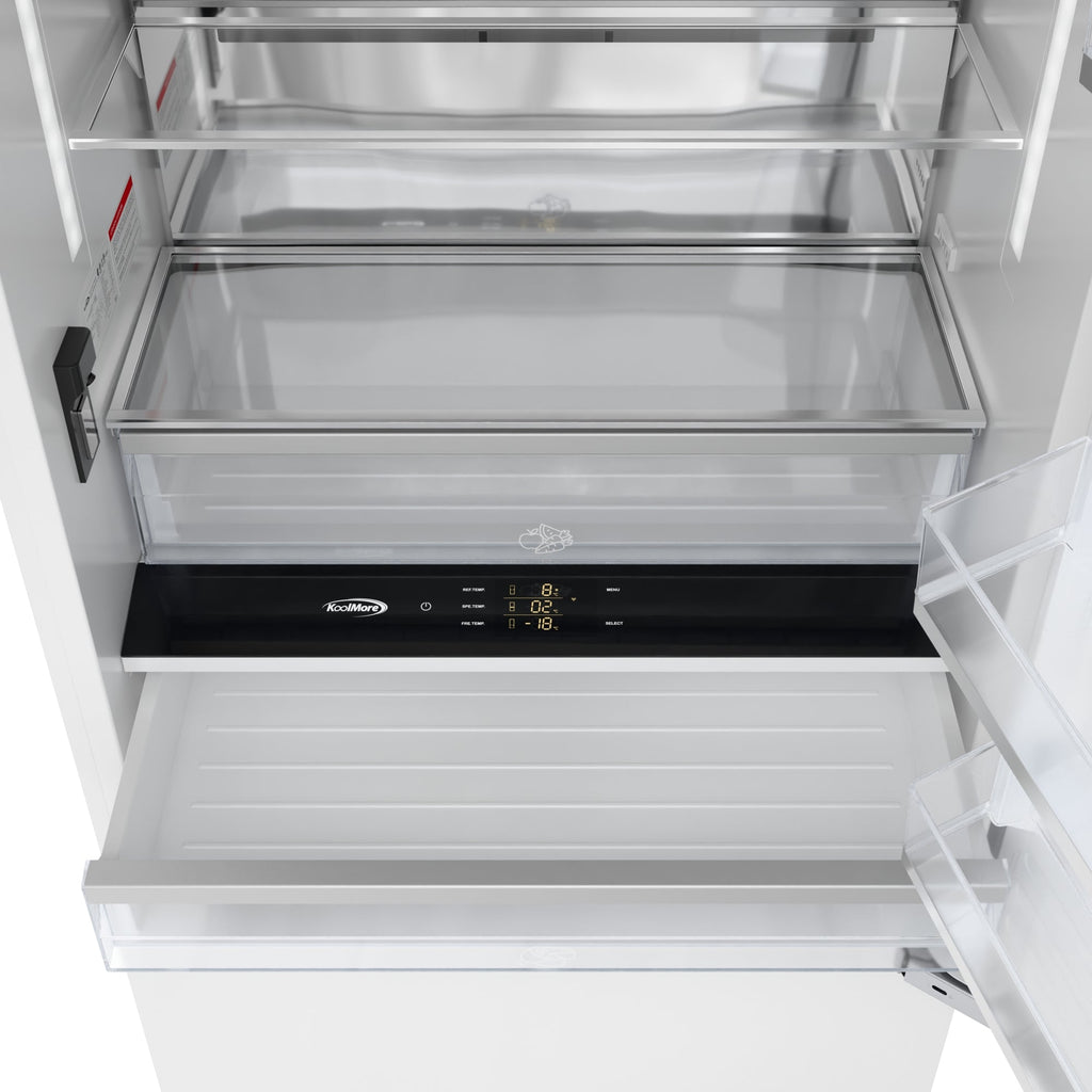 KoolMore Reserve 36 in. Panel Ready Refrigerator and Freezer with Ice maker and Water dispenser, Frost Free, 19.7 Cu. Ft.