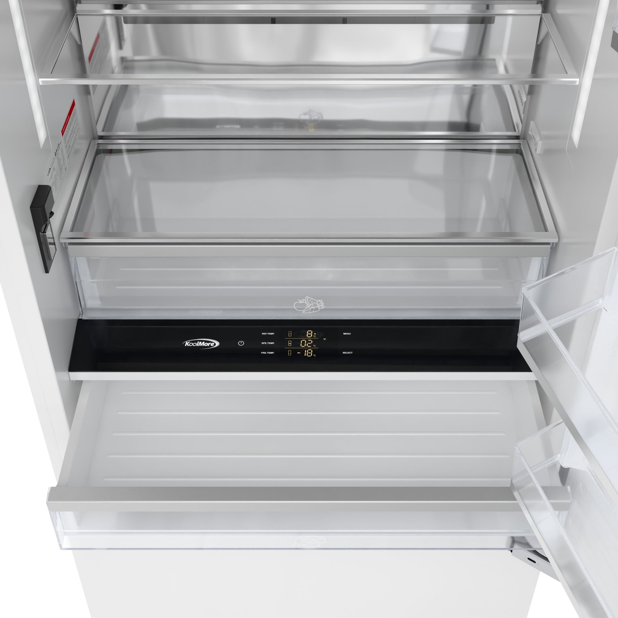 KoolMore Reserve 36 in. Panel Ready Refrigerator and Freezer with Ice maker and Water dispenser, Frost Free, 19.7 Cu. Ft.