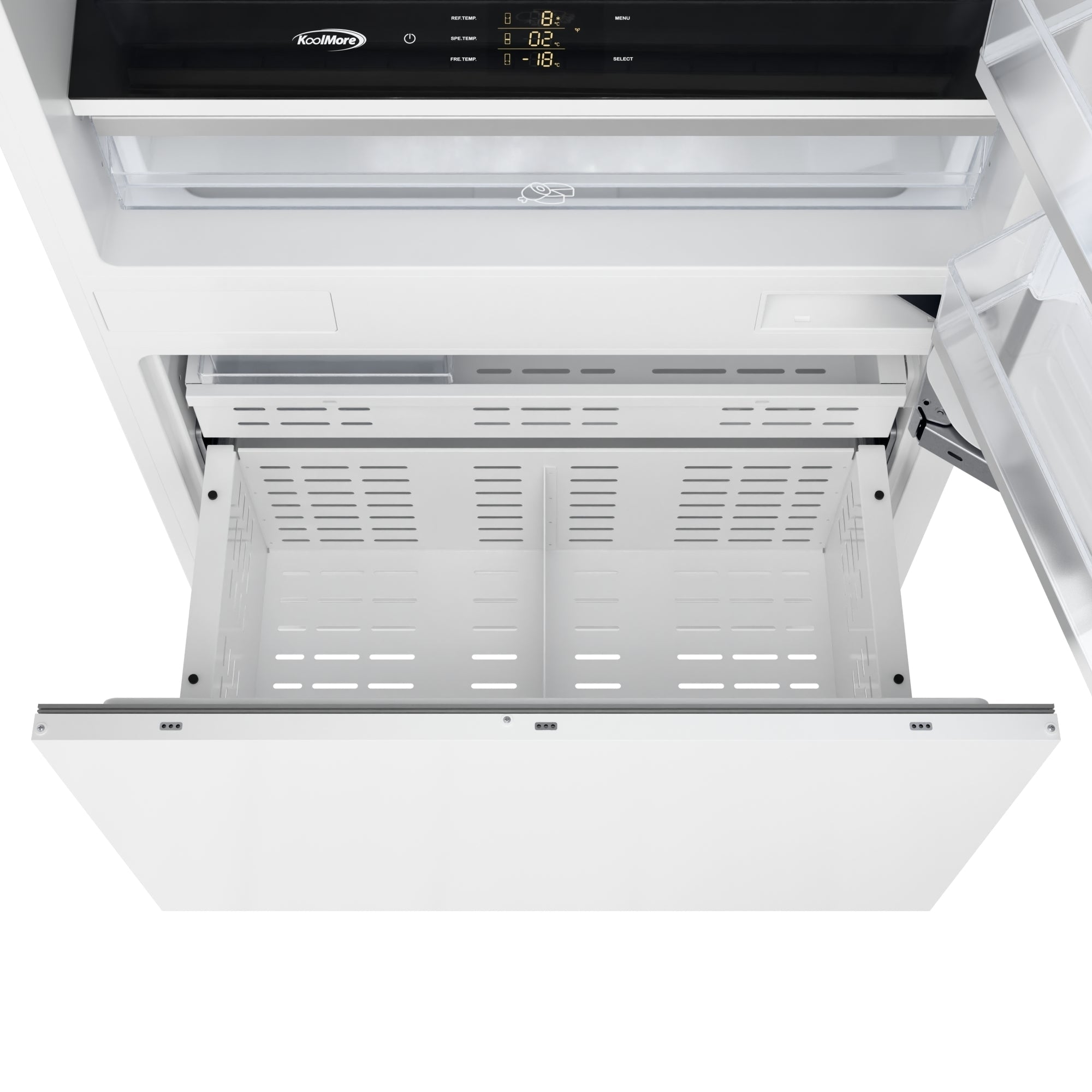 KoolMore Reserve 36 in. Panel Ready Refrigerator and Freezer with Ice maker and Water dispenser, Frost Free, 19.7 Cu. Ft.