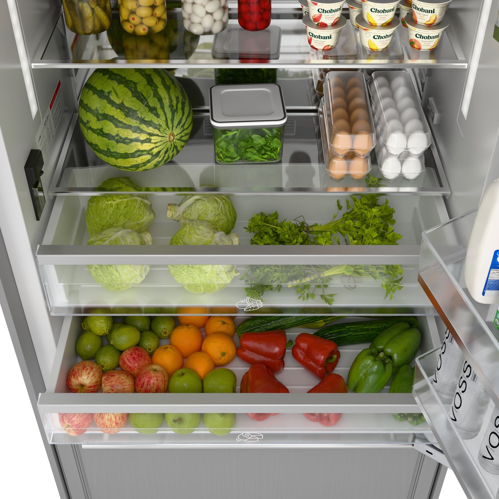 KoolMore Reserve 36 in. Panel Ready Refrigerator and Freezer with Ice maker and Water dispenser, Frost Free, 19.7 Cu. Ft.