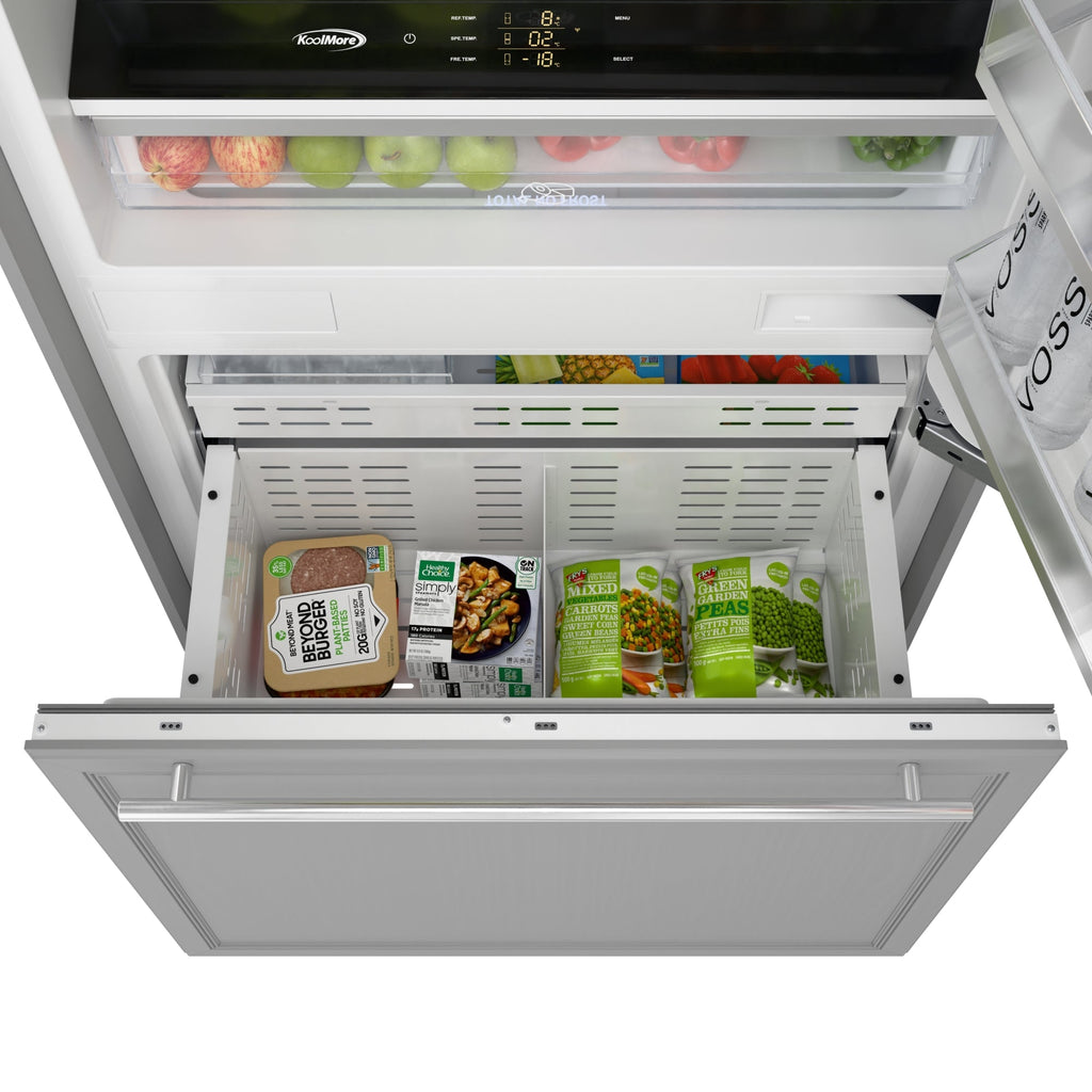 KoolMore Reserve 36 in. Panel Ready Refrigerator and Freezer with Ice maker and Water dispenser, Frost Free, 19.7 Cu. Ft.