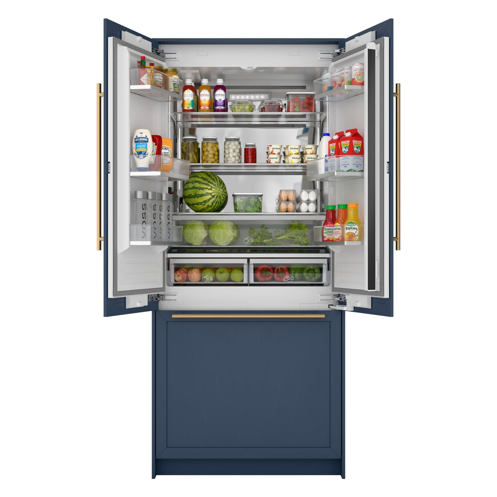 KoolMore Reserve 36 In. Panel Ready French Door Refrigerator with Ice Maker and Water Dispenser, Frost Free, 19.6 Cu. Ft.