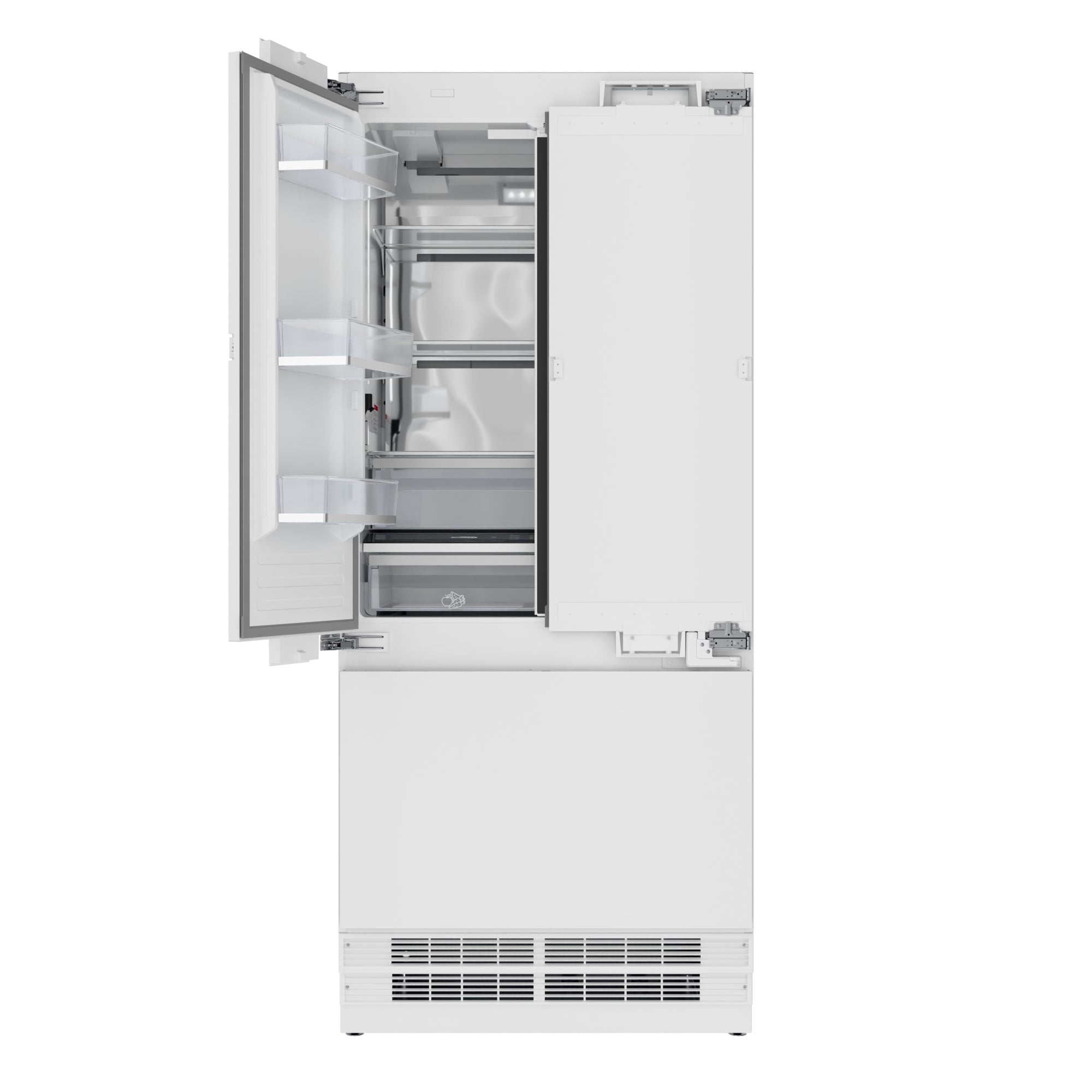 KoolMore Reserve 36 In. Panel Ready French Door Refrigerator with Ice Maker and Water Dispenser, Frost Free, 19.6 Cu. Ft.