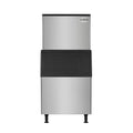 Commercial Ice Machine 500 lb/24hr, Air-Cooled, 375 lb Storage Bin, Freestanding, ETL Listed in Stainless-Steel and Black