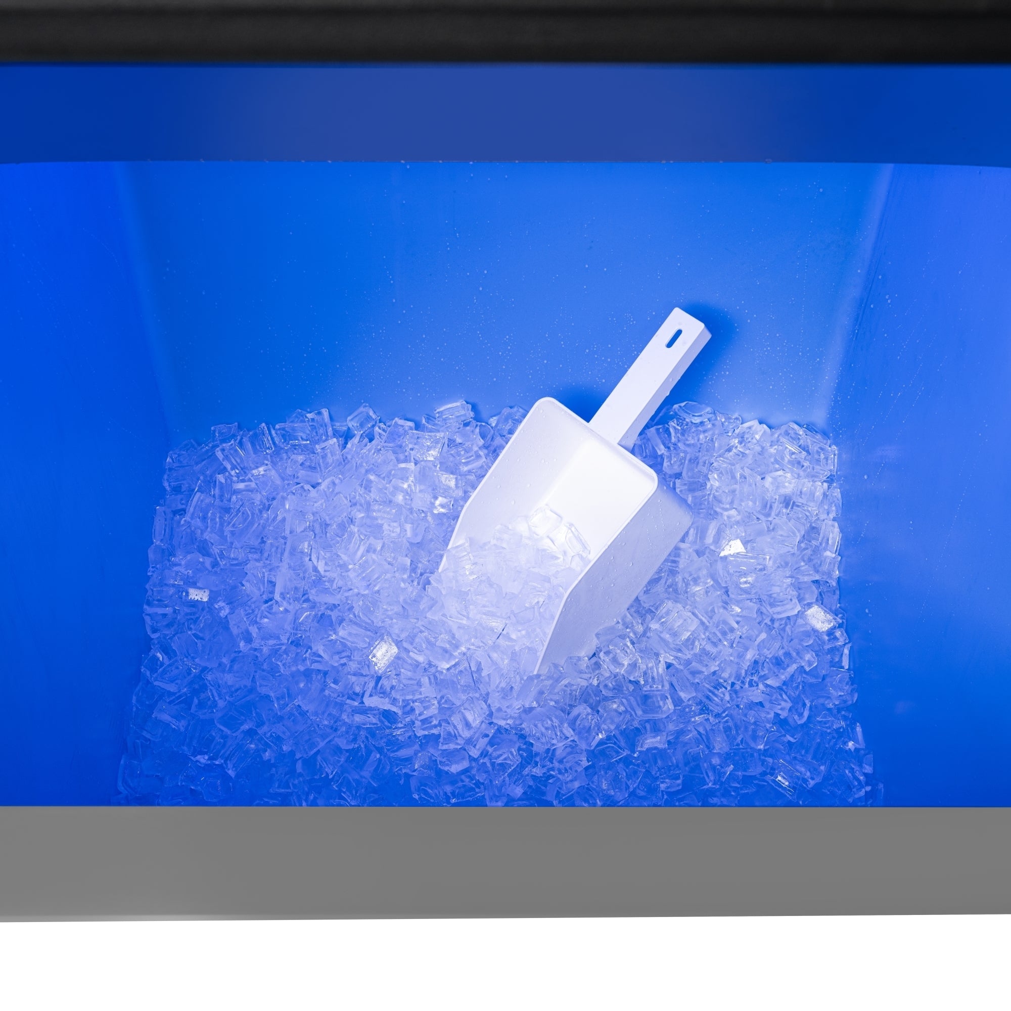 Commercial Ice Machine 500 lb/24hr, Air-Cooled, 375 lb Storage Bin, Freestanding, ETL Listed in Stainless-Steel and Black
