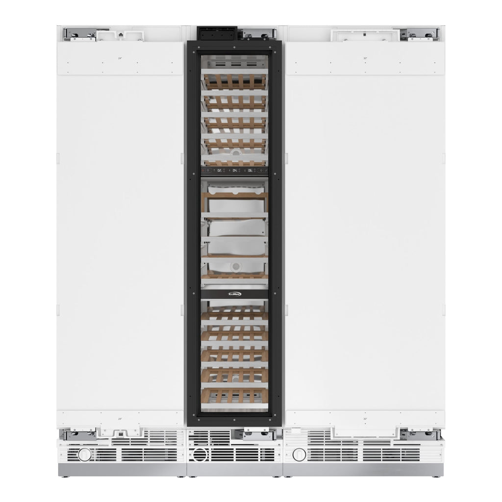 KoolMore Reserve Panel Ready  Column 30 in. Refrigerator, 18 in. Wine Cooler and 24 in. Freezer Combo, Frost Free, Water and Ice Dispenser, ETL Listed, Energy Star