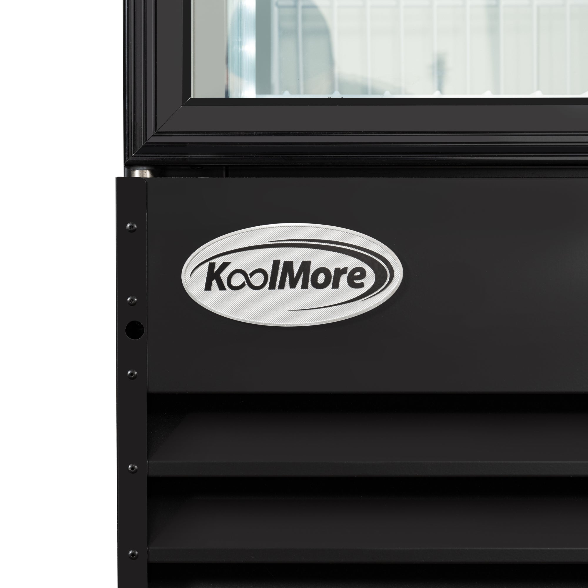 31 in. 25 cu. ft. Commercial Indoor Glass-Door Ice Merchandiser Freezer in Black
