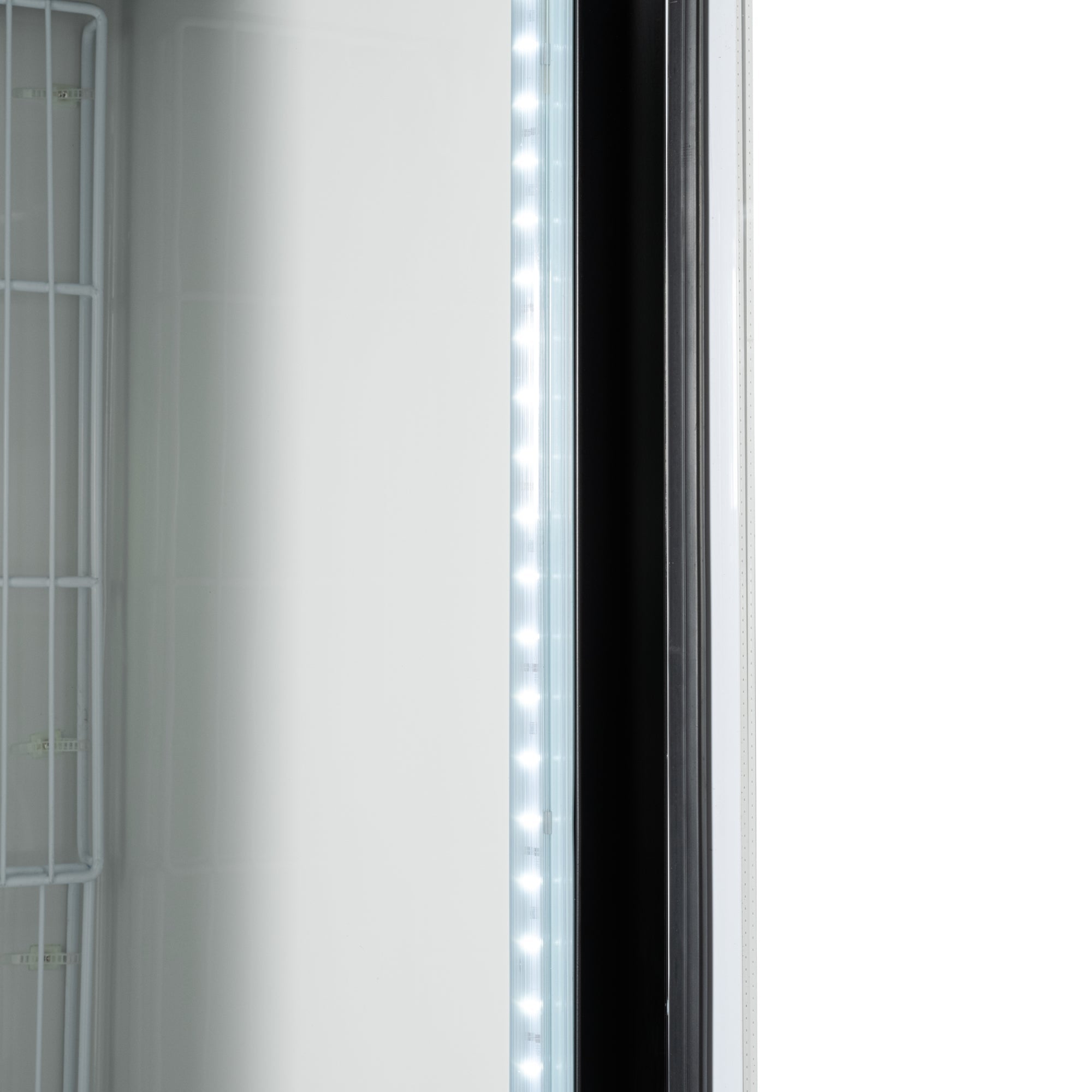 31 in. 25 cu. ft. Commercial Indoor Glass-Door Ice Merchandiser Freezer in Black
