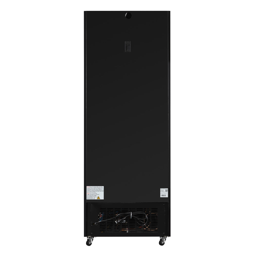 31 in. 25 cu. ft. Commercial Indoor Glass-Door Ice Merchandiser Freezer in Black