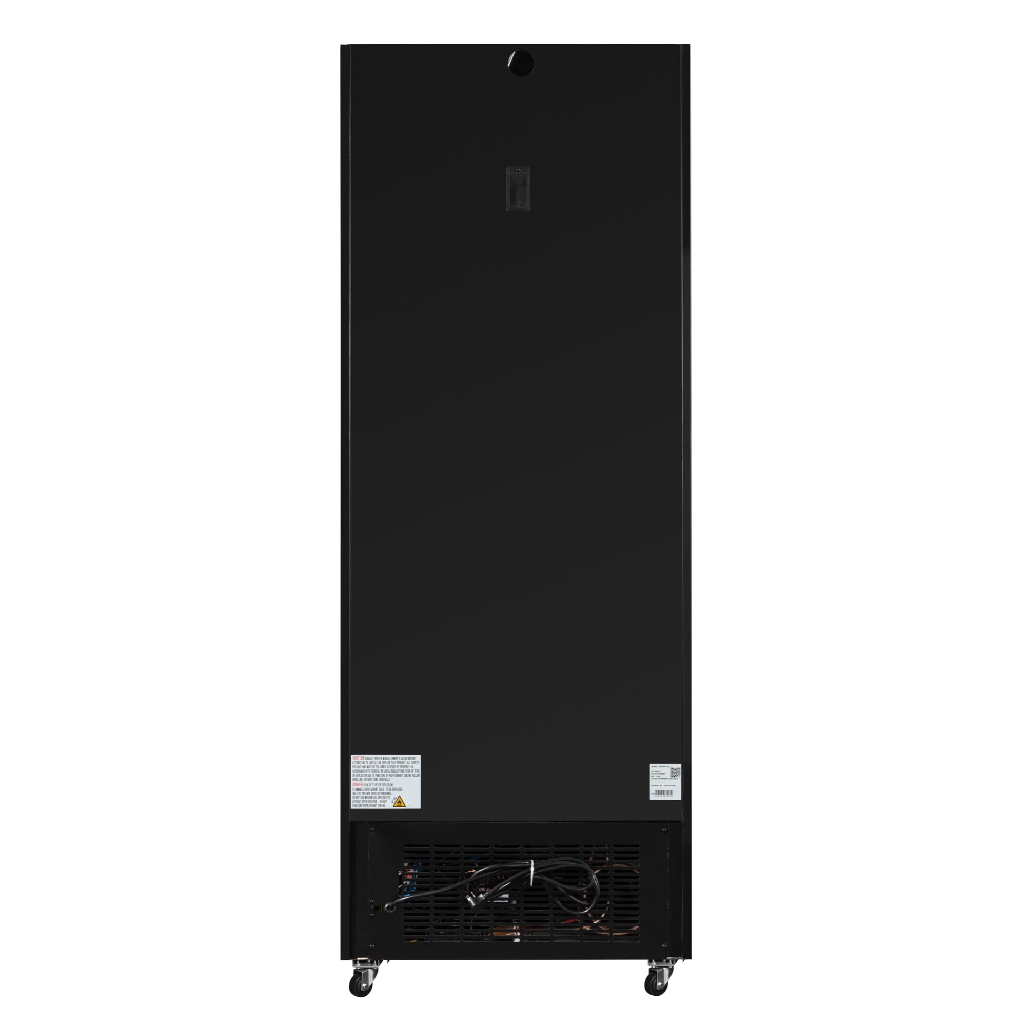 31 in. 25 cu. ft. Commercial Indoor Glass-Door Ice Merchandiser Freezer in Black