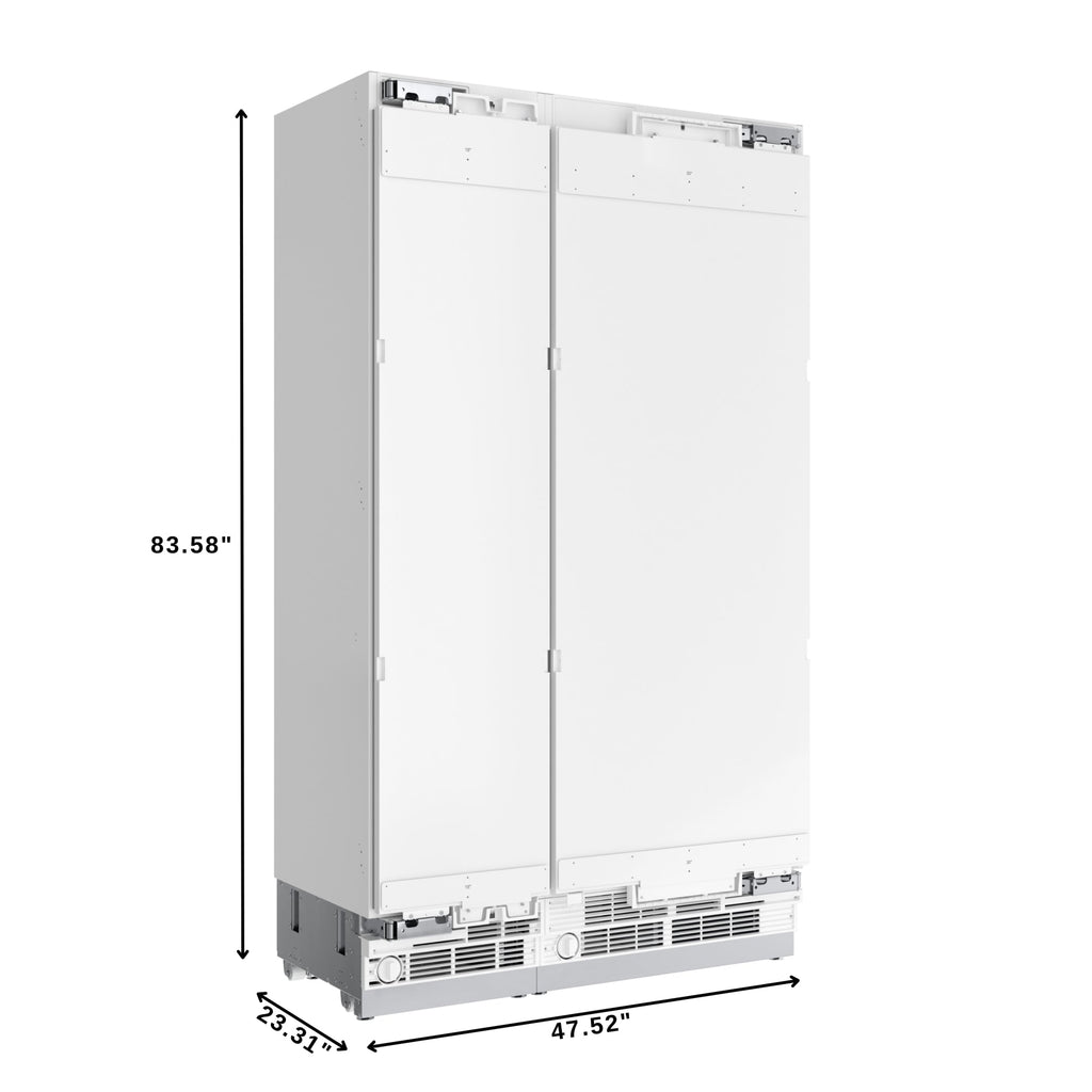 KoolMore Reserve Panel Ready Column 30 in. Refrigerator and 18 in. Freezer Combo with Ice and Water Dispenser, Frost Free, ETL Listed, Energy Star