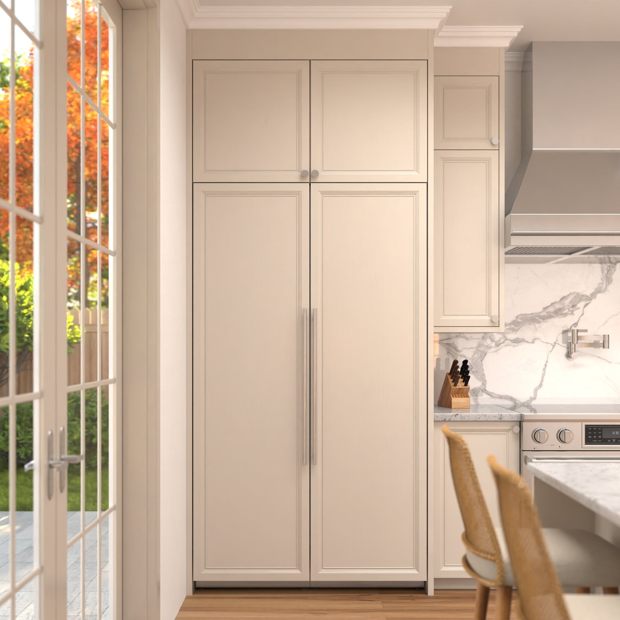 KoolMore Reserve Panel Ready Column 24 in. Refrigerator and 24 in. Freezer Combo with Water and Ice Dispenser, ETL Listed, Energy Star