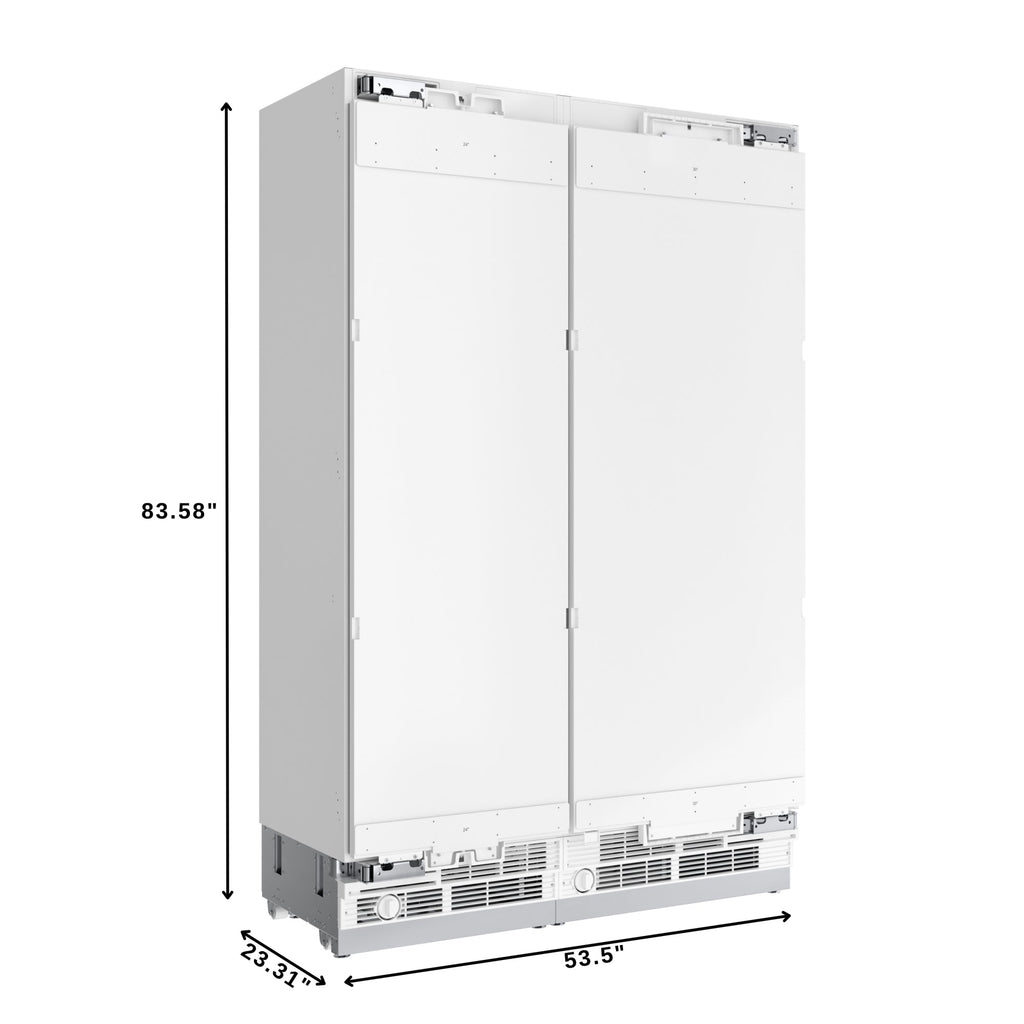 KoolMore Reserve Panel Ready Column 30 in. Refrigerator and 24 in. Freezer Combo with Water and Ice Dispenser, Frost Free, ETL Listed, Energy Star