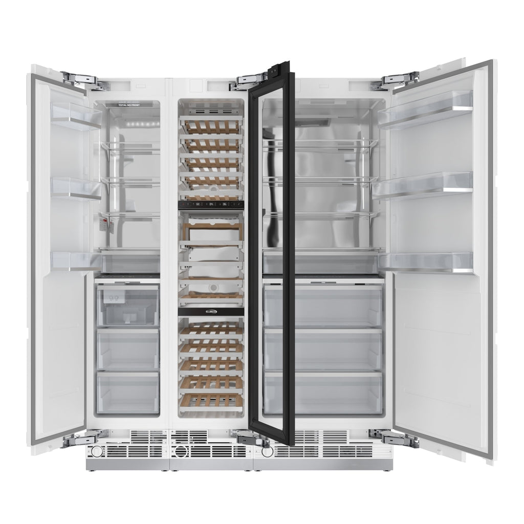 KoolMore Reserve Panel Ready Column 30 in. Refrigerator, 18 in. Wine Cooler and 18 in. Freezer Combo, with Water and Ice Dispenser, Frost Free, ETL Listed, Energy Star