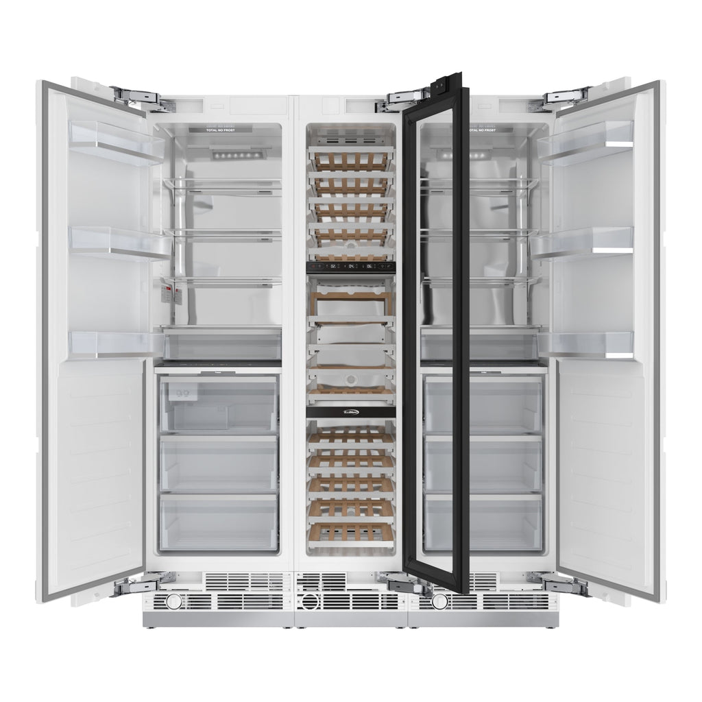 KoolMore Reserve Panel Ready  Column 24 in. Refrigerator, 18 in. Wine Cooler and 24 in. Freezer Combo with Water and Ice Dispenser, ETL Listed, Energy Star