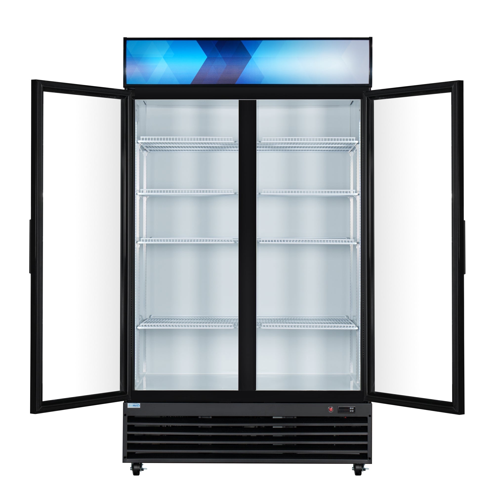 45 in. Two Glass Door Merchandiser Refrigerator - 35 Cu. Ft.